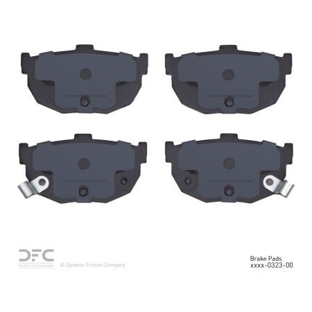 Dynamic Friction Co DFC 3000 Semi-Metallic Brake Pads - Dynamic Friction Company 1311-0323-00 1311-0323-00